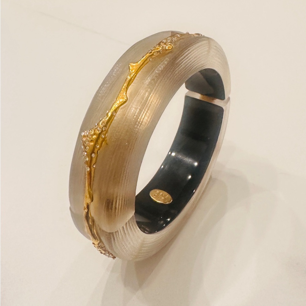 Alexis Bittar Gold and beige Women's Bangle